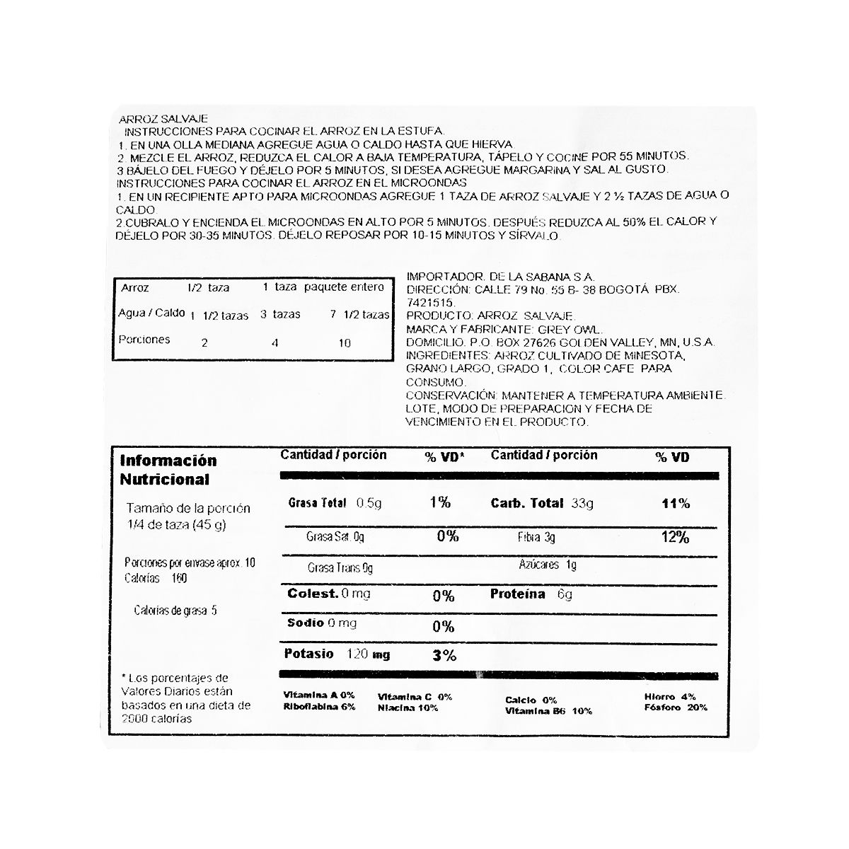 10X Arroz Salvaje x 454 G Bolsa