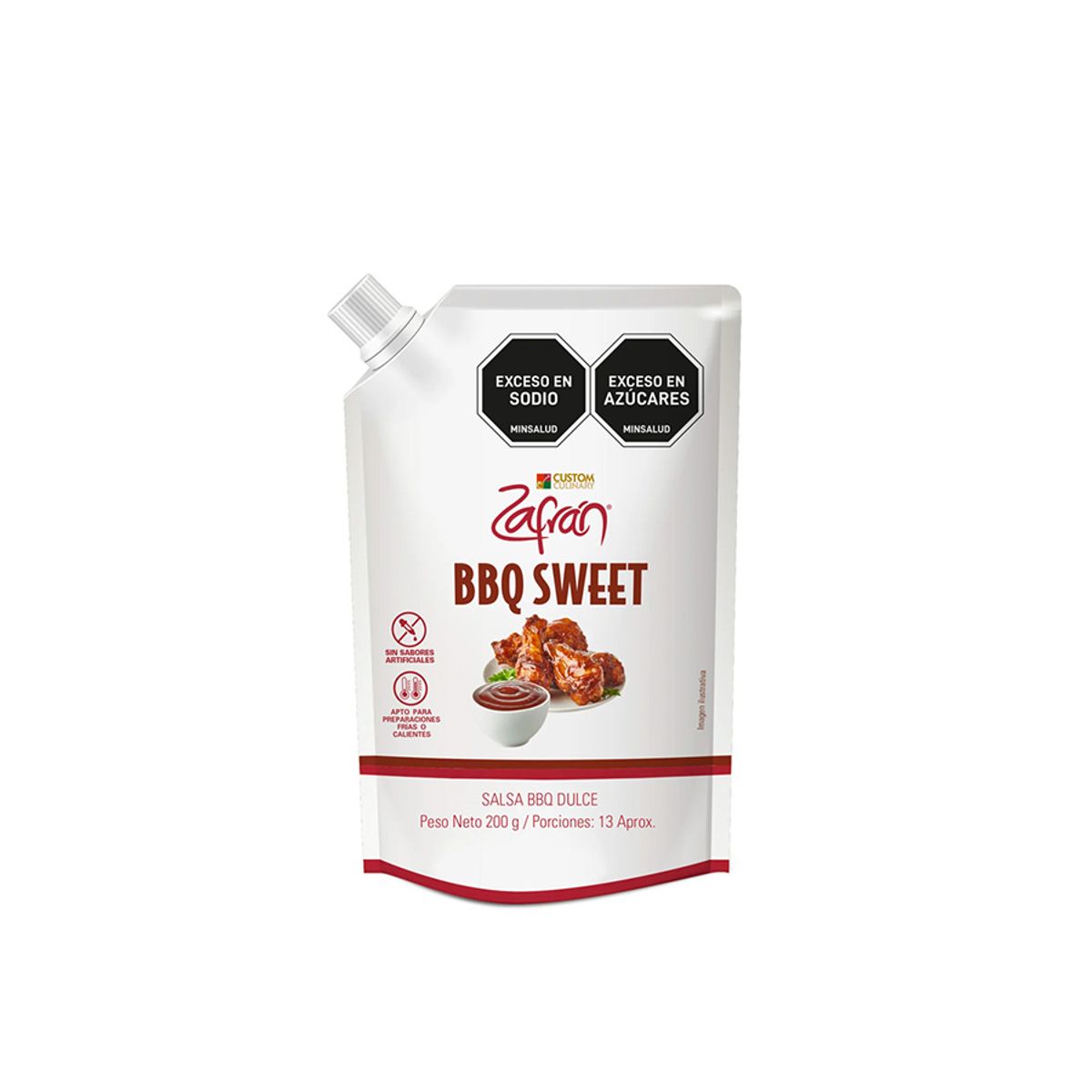 10X Salsa BBQ Zafrán Sweet Doypack x 200 Gr