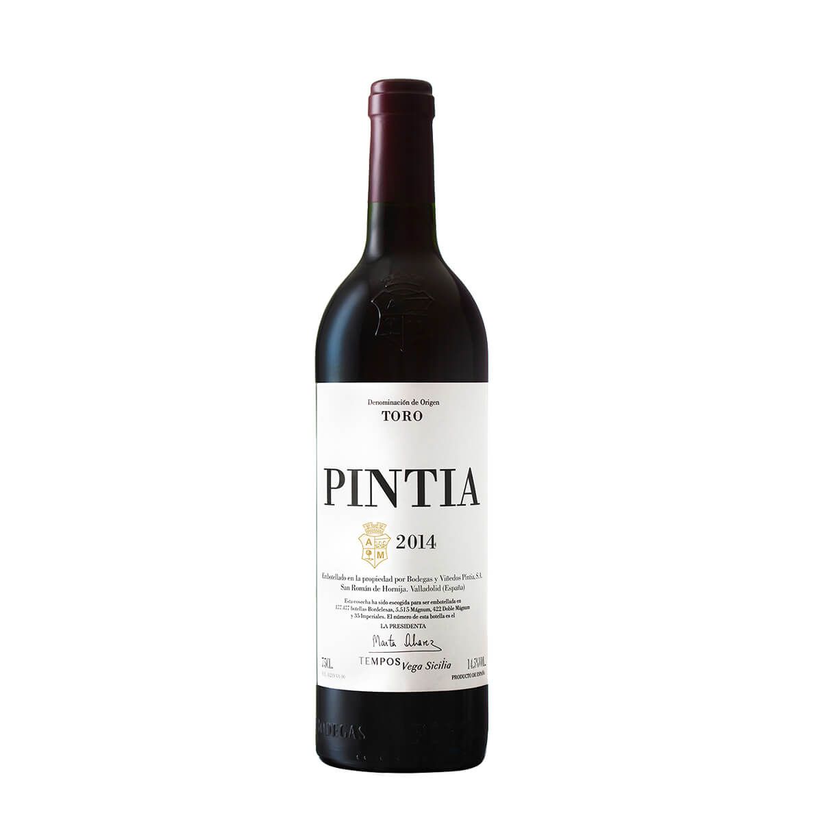 10X Vino Tinto Vega Sicilia Pintia Denominación De Origen Toro España x 750 Ml