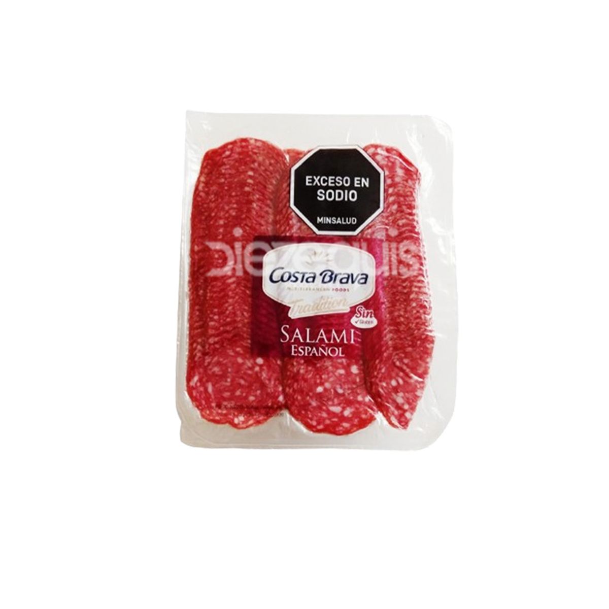 10X Salami Extra Loncheado Costa Brava x 500 Gr