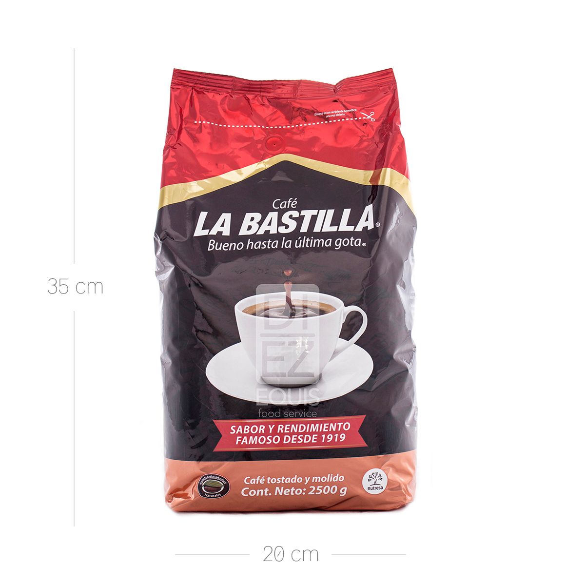 10X Café La Bastilla Medio x 2500 Gr Bolsa