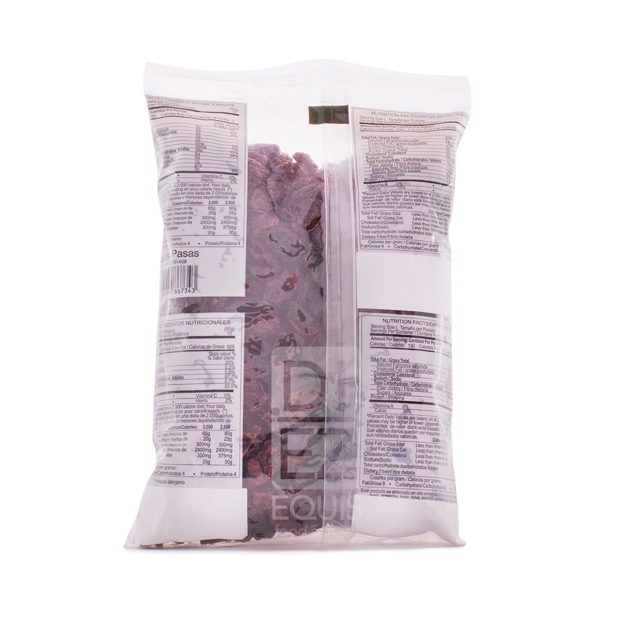 10X Uvas Pasas Dispronat x 500 Gr Bolsa