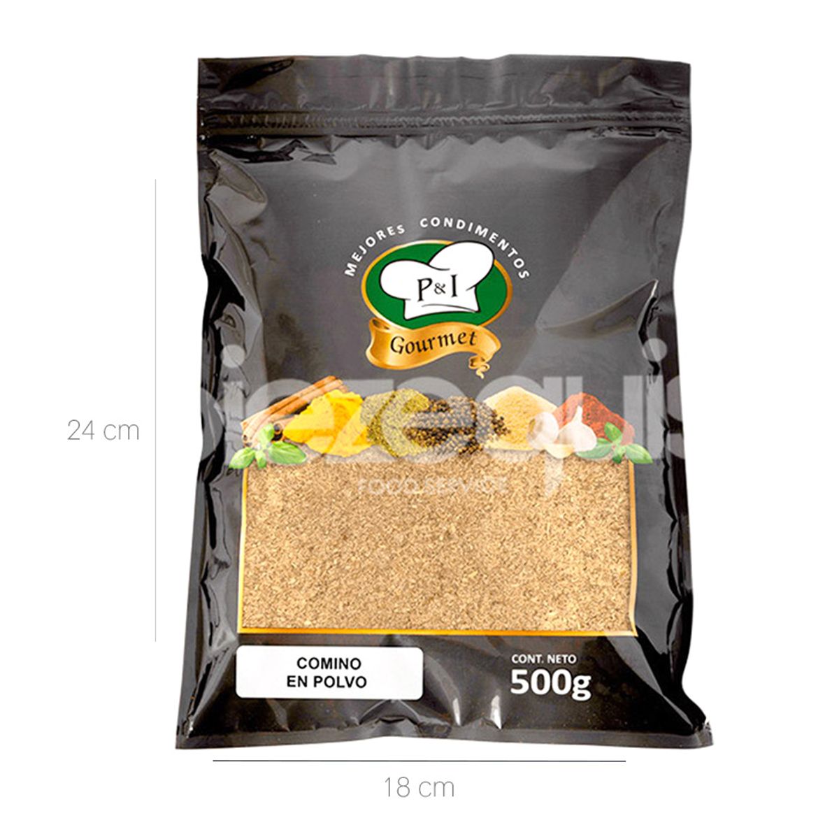 10X Comino En Polvo PI x 500 Gr Bolsa