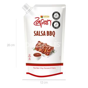 Salsa BBQ Zafrán Premium x 1000 Gr Bolsa - Bolsa