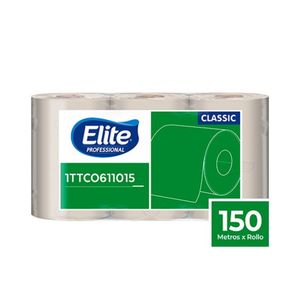 Toalla Mano Rollo Natural Elite TH (47120) 611015  x 150 Mts x 3 Rollos - Paquete