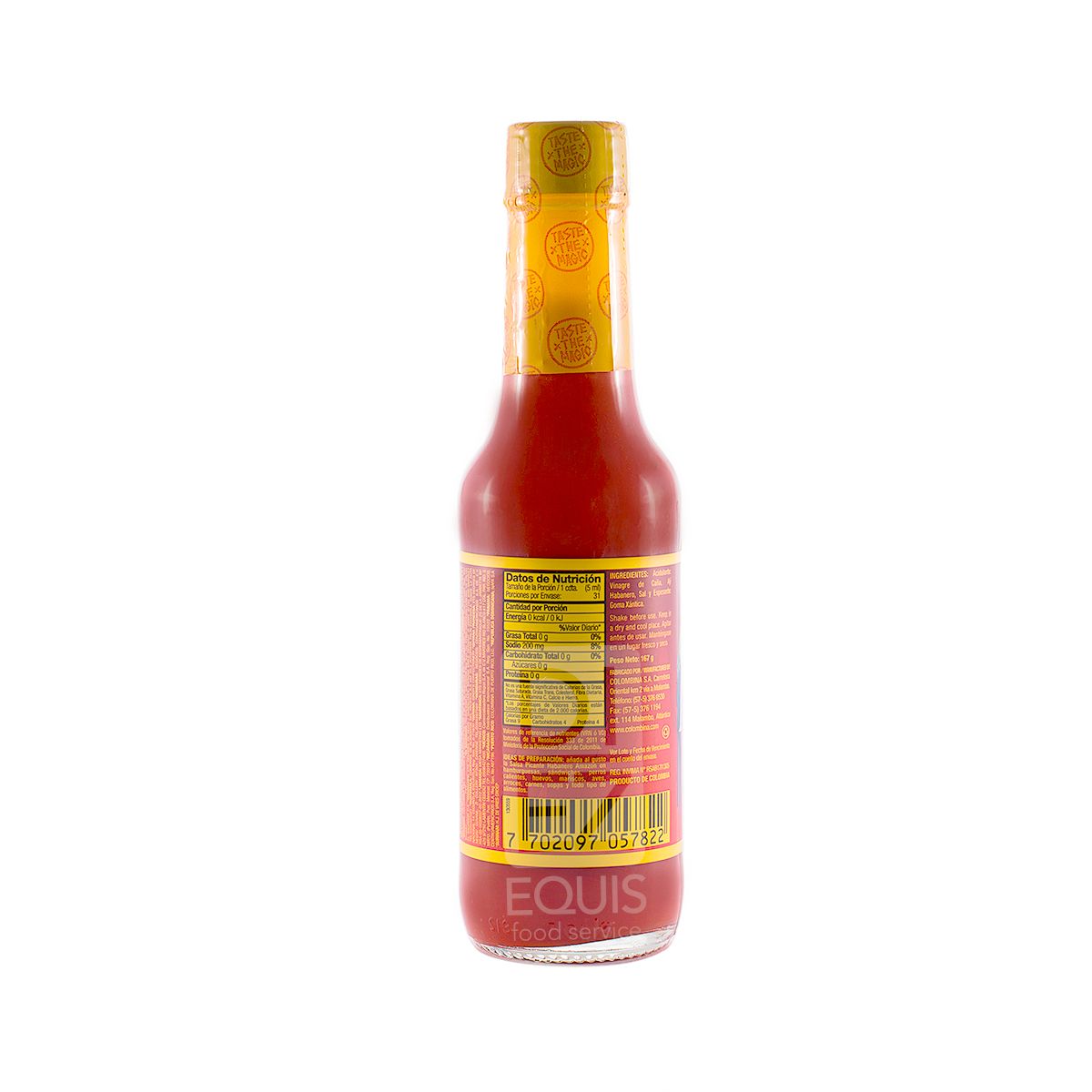10X Salsa Amazon HABANERO Picante x 155 Ml Vidrio