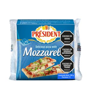 Queso Mozarella Président Tajado x 200 Gr - Unidad
