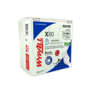 Limpión Wypall X80 Plus Verde Interfold 3106 x 30 paños - Paquete